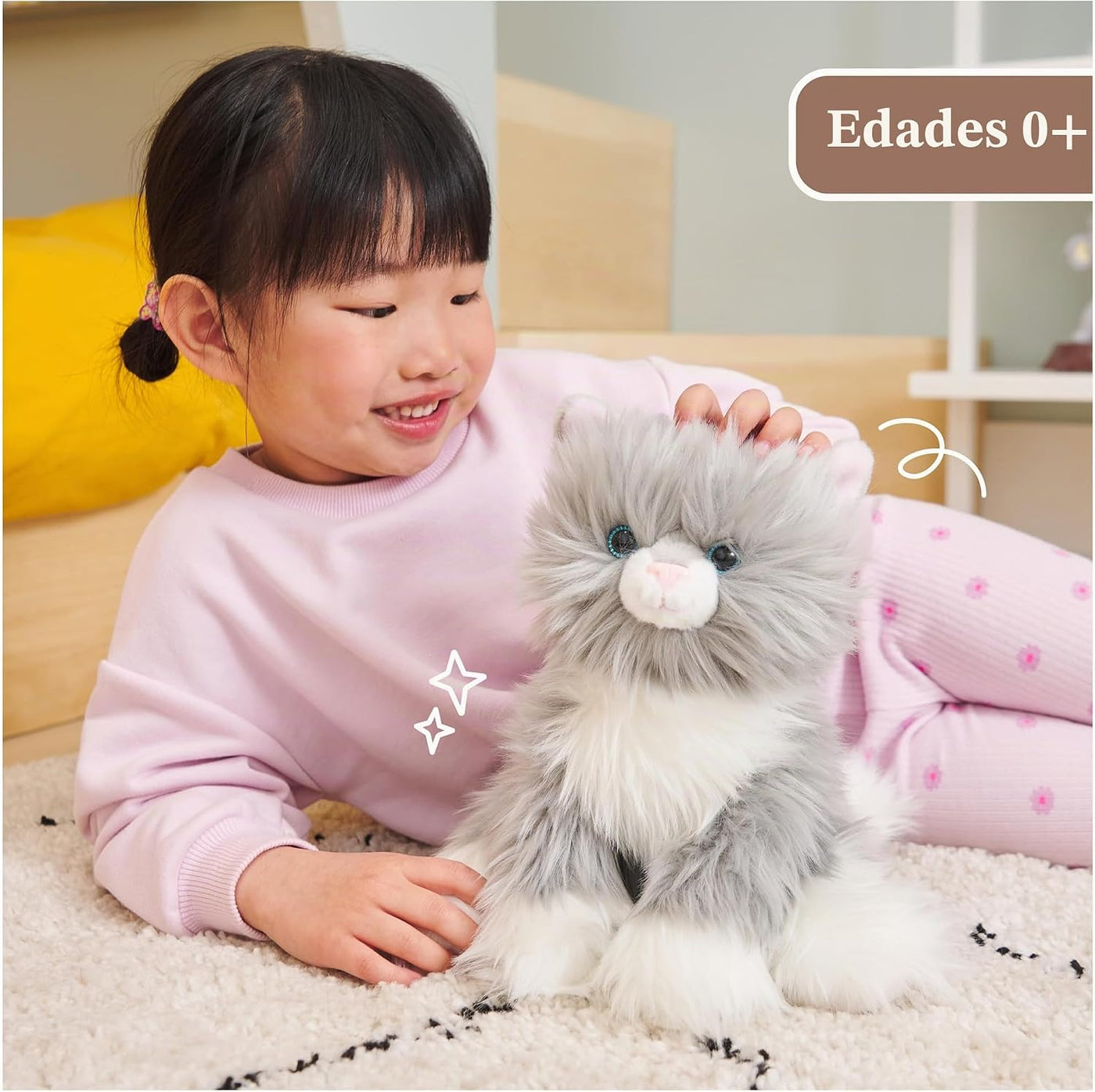 GUND Camilla Kitten - Peluche de gato de alta calidad para edades d...