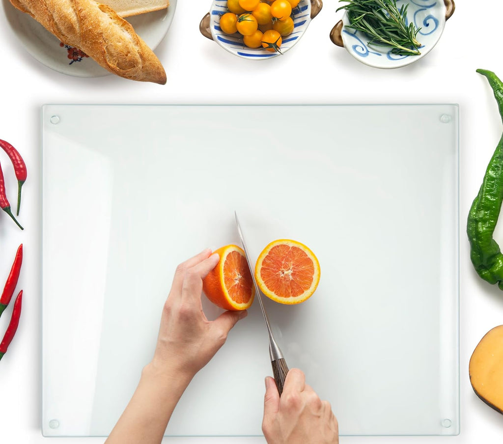 Tabla de cortar de vidrio Kitchenville de 20"x16": Protecto...