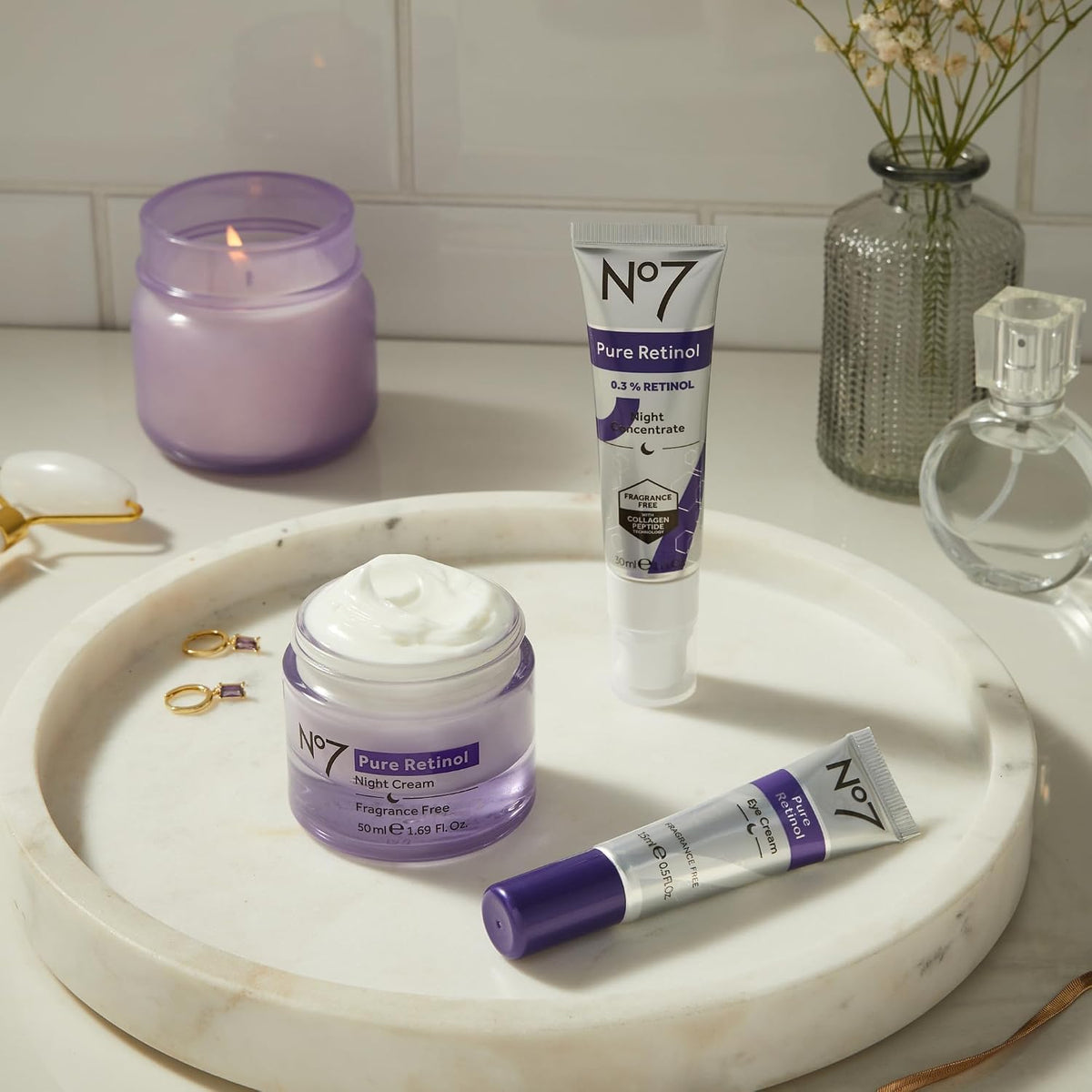 No7 Advanced Retinol 0.3% Concentrado nocturno, 1 oz | Suero de ret...