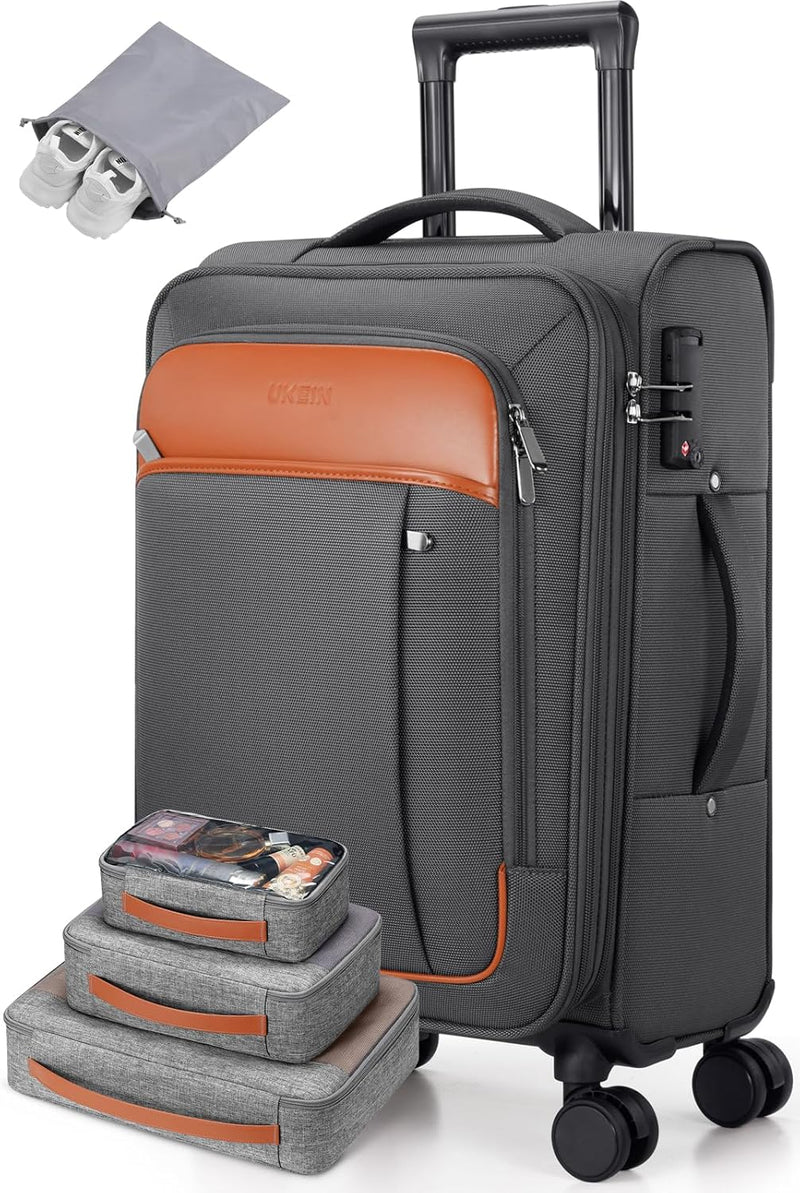 Softside - Maleta de mano expandible con apertura superior de 20 pu...