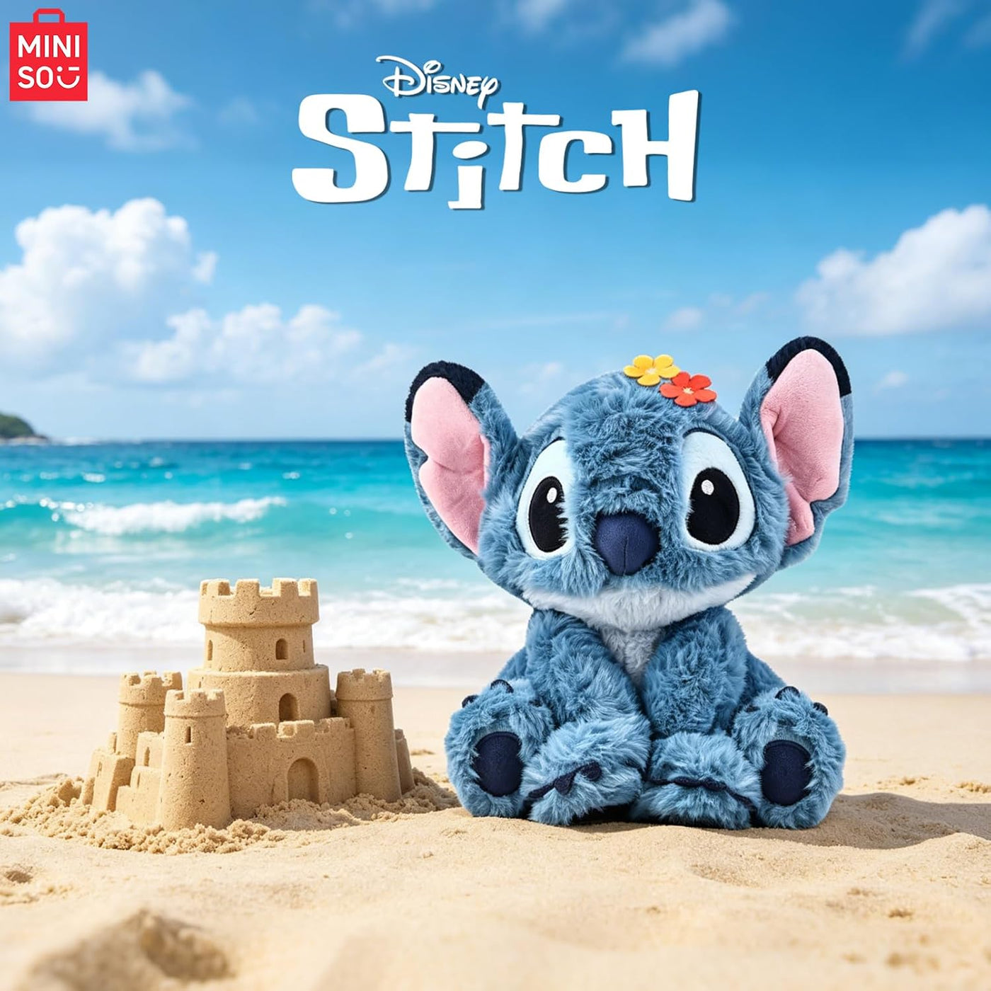 MINISO Disney Lilo &amp; Stitch - Juguete de peluche de 14 pulgadas...