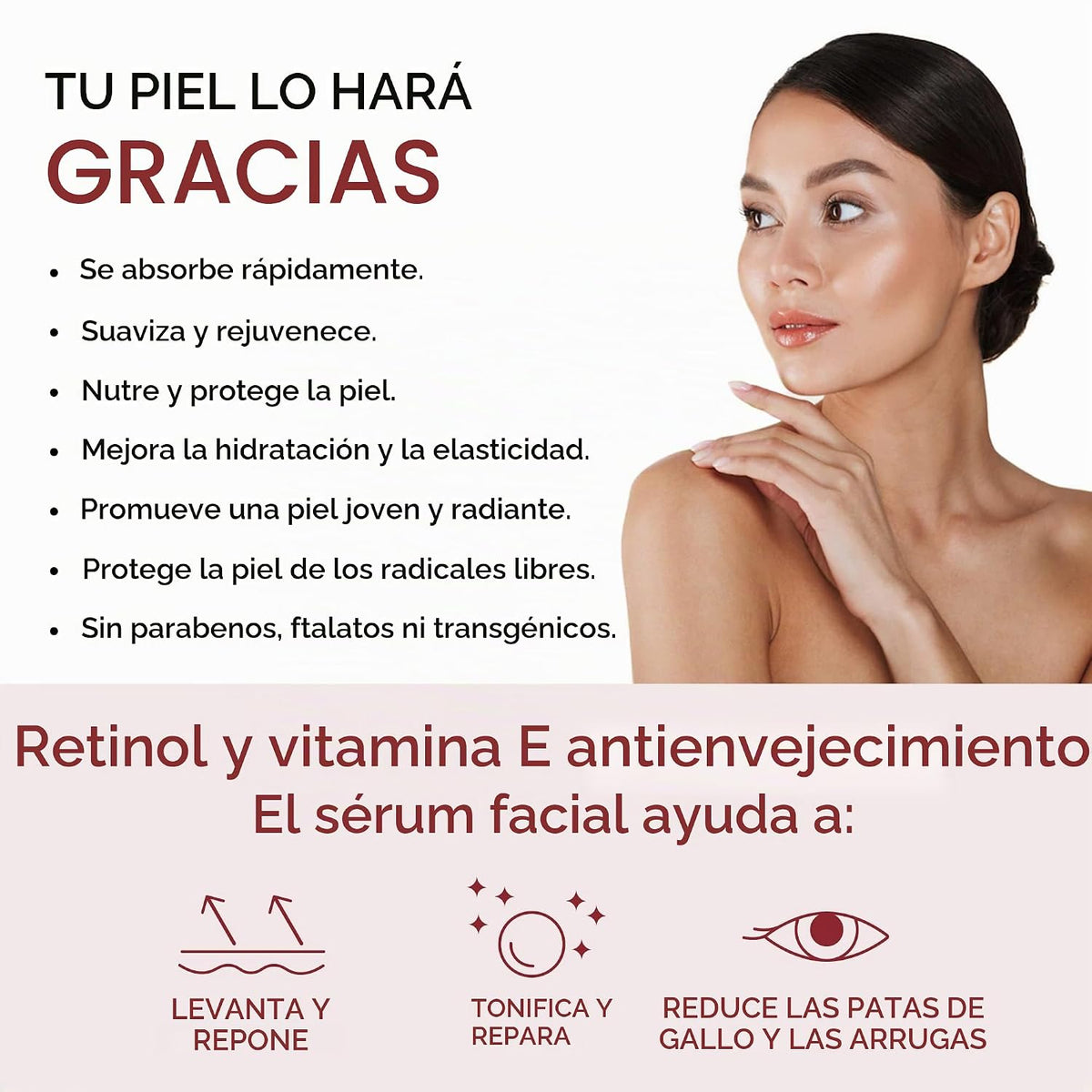 AZURE - Suero facial antienvejecimiento con retinol y vitamina E \u...