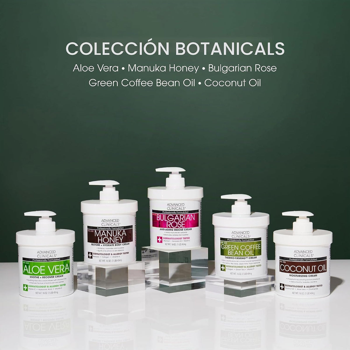 Advanced Clinicals Crema corporal termoreafirmante de grano de café...