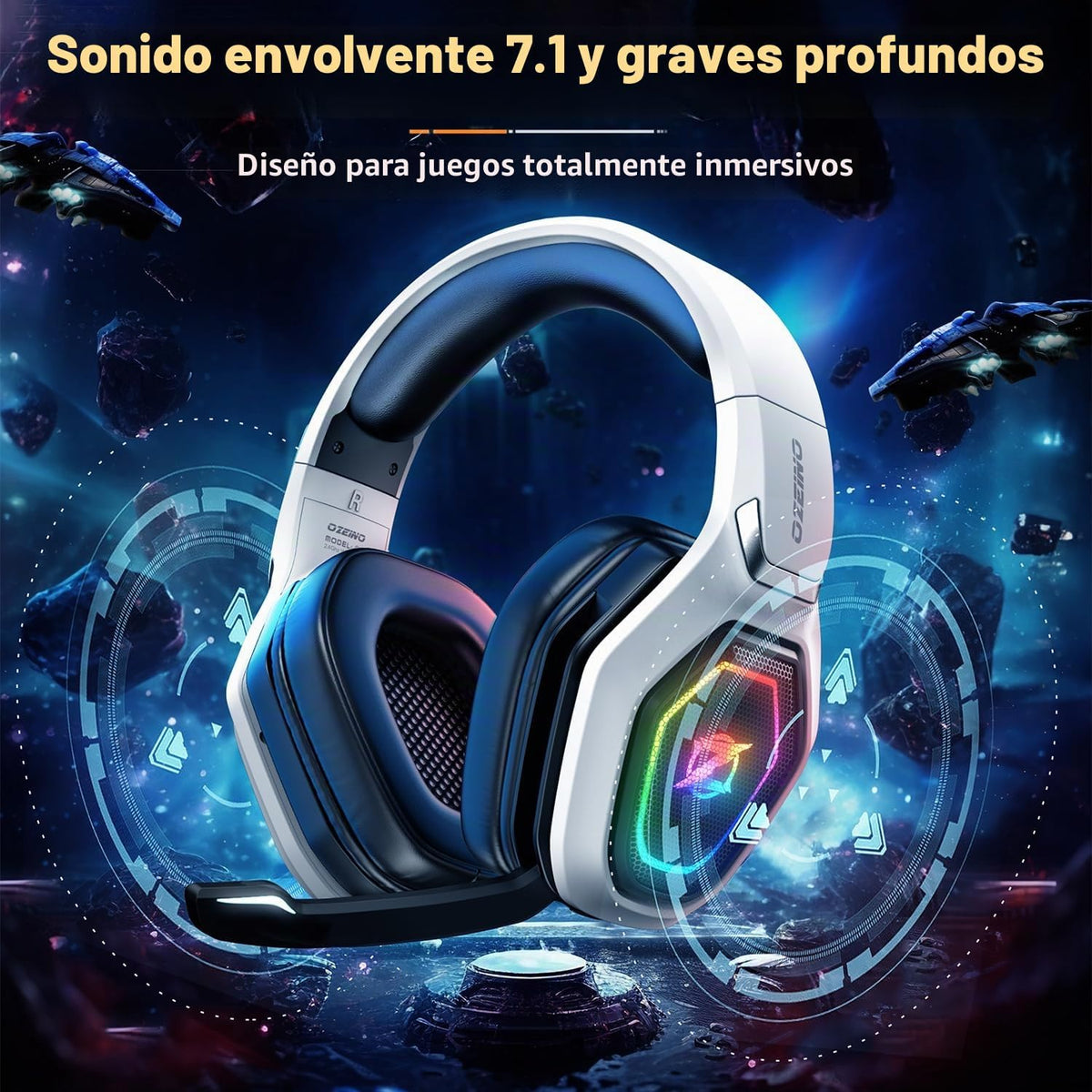 Auriculares inalámbricos para juegos Ozeino para PS5, PC y Switch|...