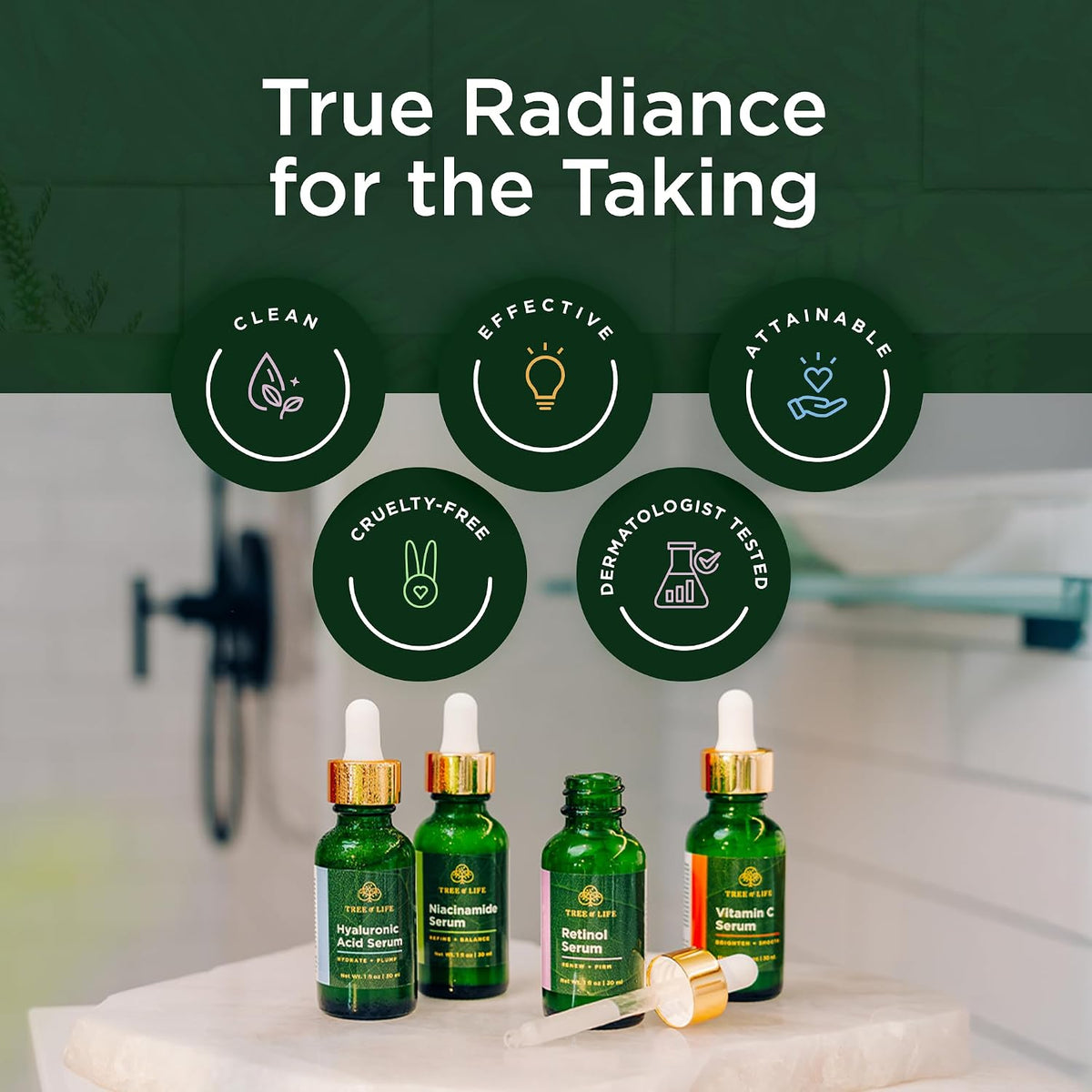 Tree of Life Face Serum Cuidado de la piel, suero facial para mujer...