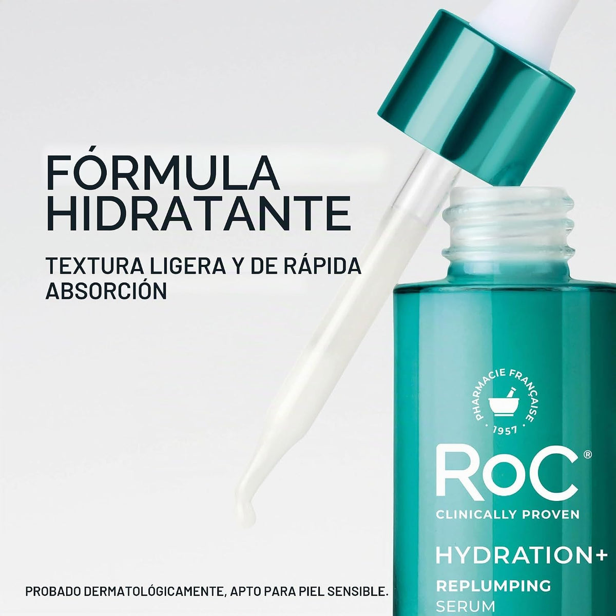RoC Hidratación+ Suero de Ácido Hialurónico para la Cara, Hidratant...