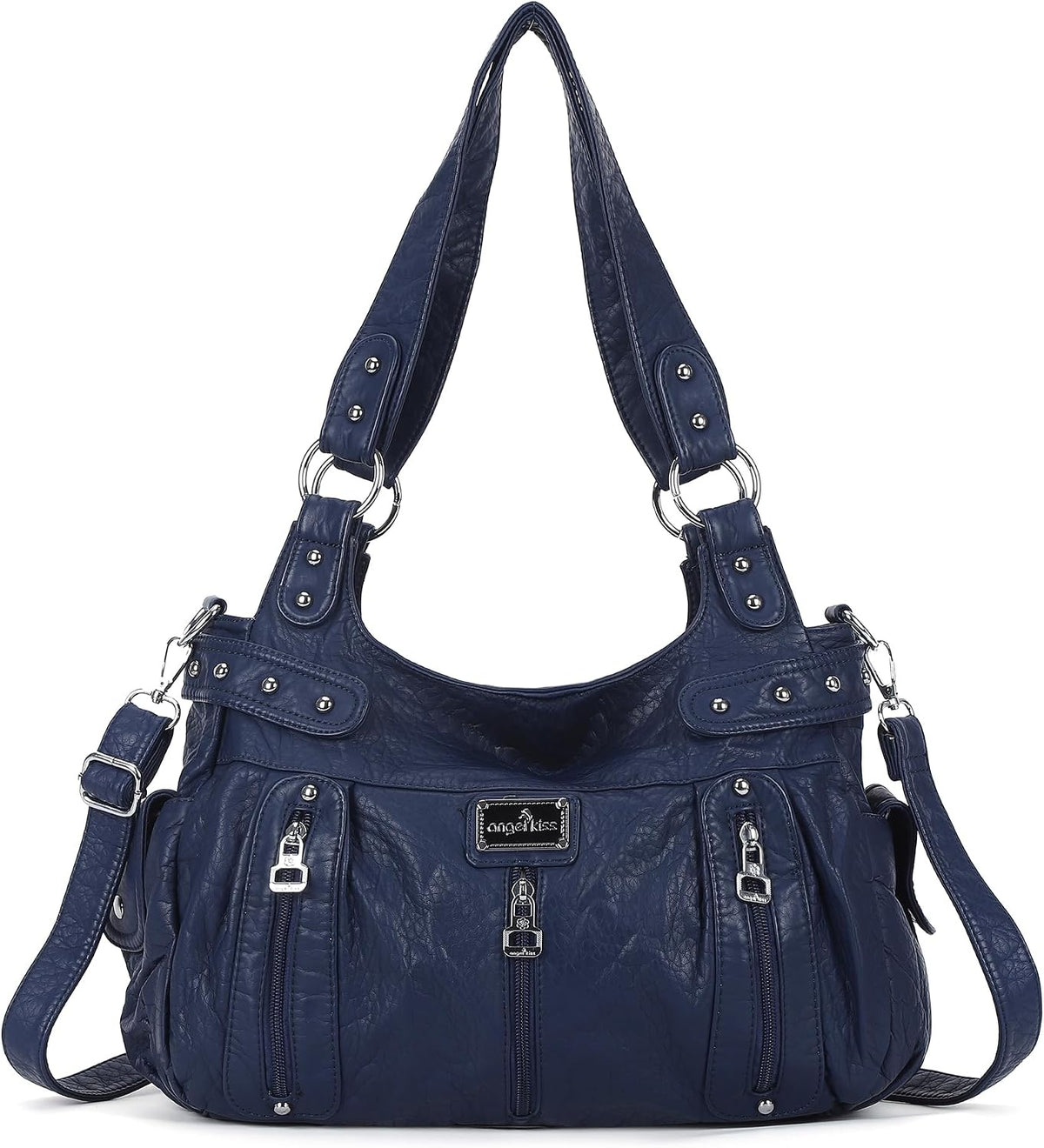 Angelkiss Bolsos grandes y carteras para mujer de cuero sintético l...