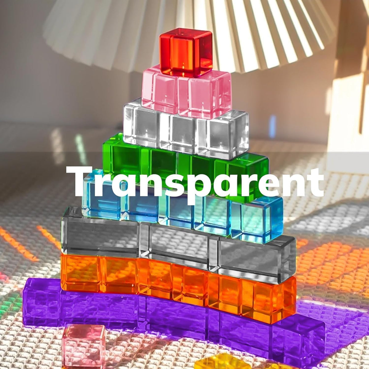 AMOLEN Paquete de filamento transparente para impresora 3D PETG de...