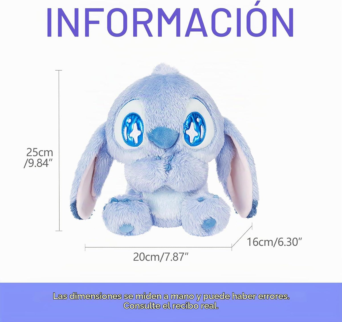 MINISO Animal de peluche Stitch de Disney, juguete de peluche Stitc...