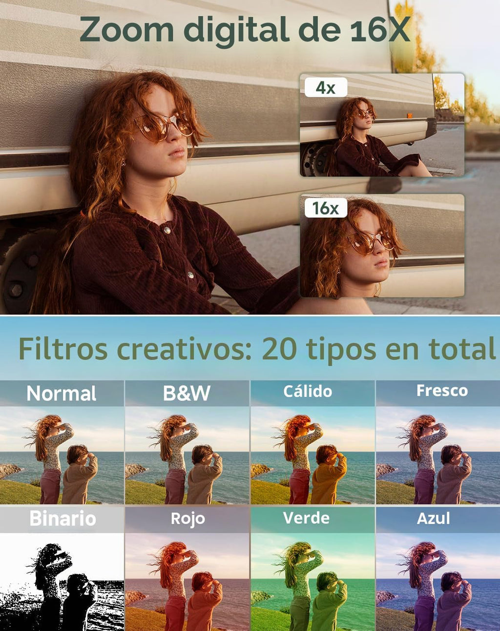 Cámara digital para niños, FHD 1080P 44MP Cámara digital de apuntar...