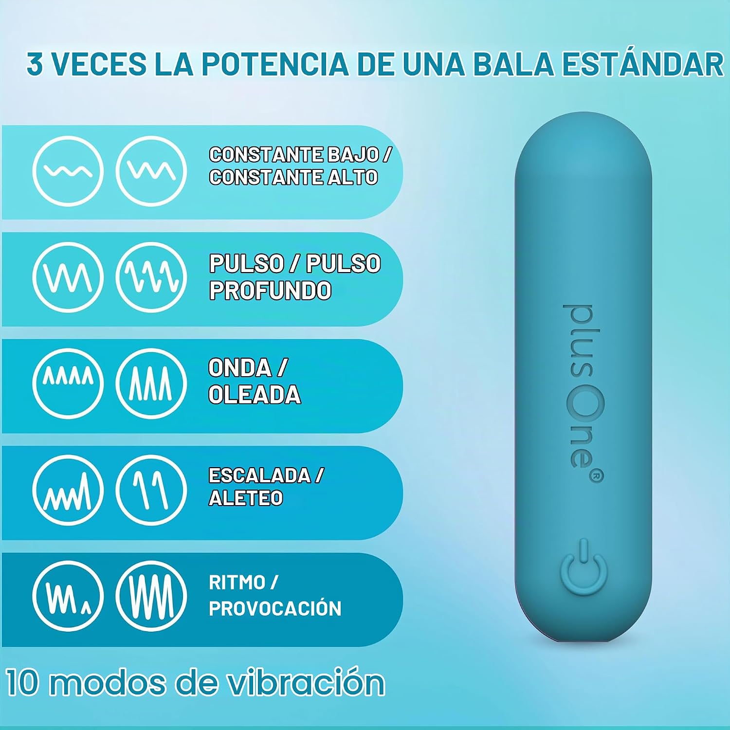 plusOne Vibrador bala para mujer, mini vibrador, silicona segura pa...