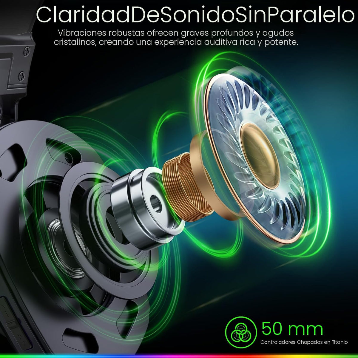 WESEARY Audífonos inalámbricos para juegos para PC, PS5, PS4, Switc...