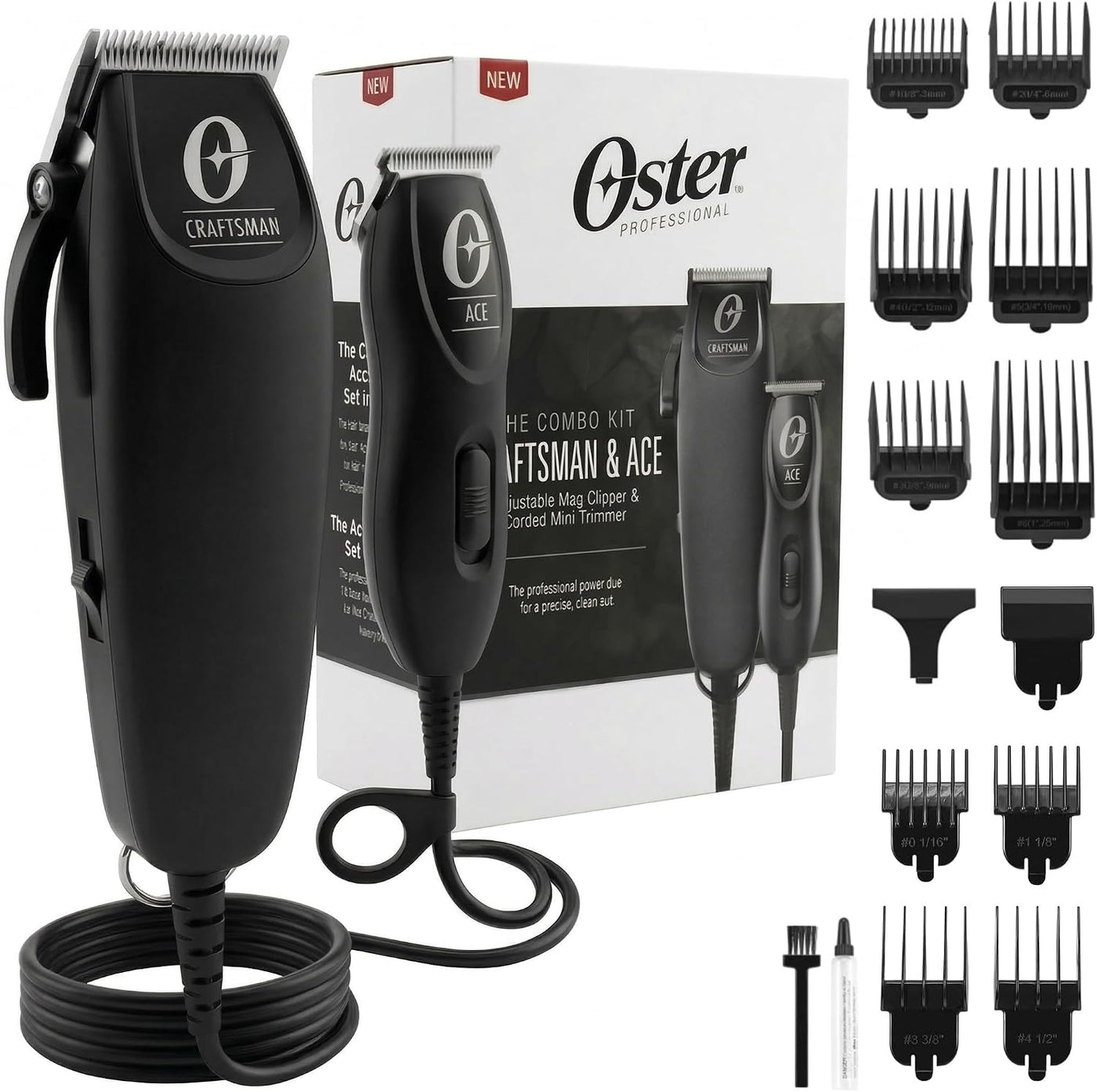 Oster Kit de corte de cabello universal profesional: cortadora magn...