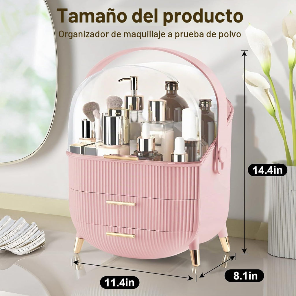 Organizador de maquillaje para tocador, organizador de cosméticos y...