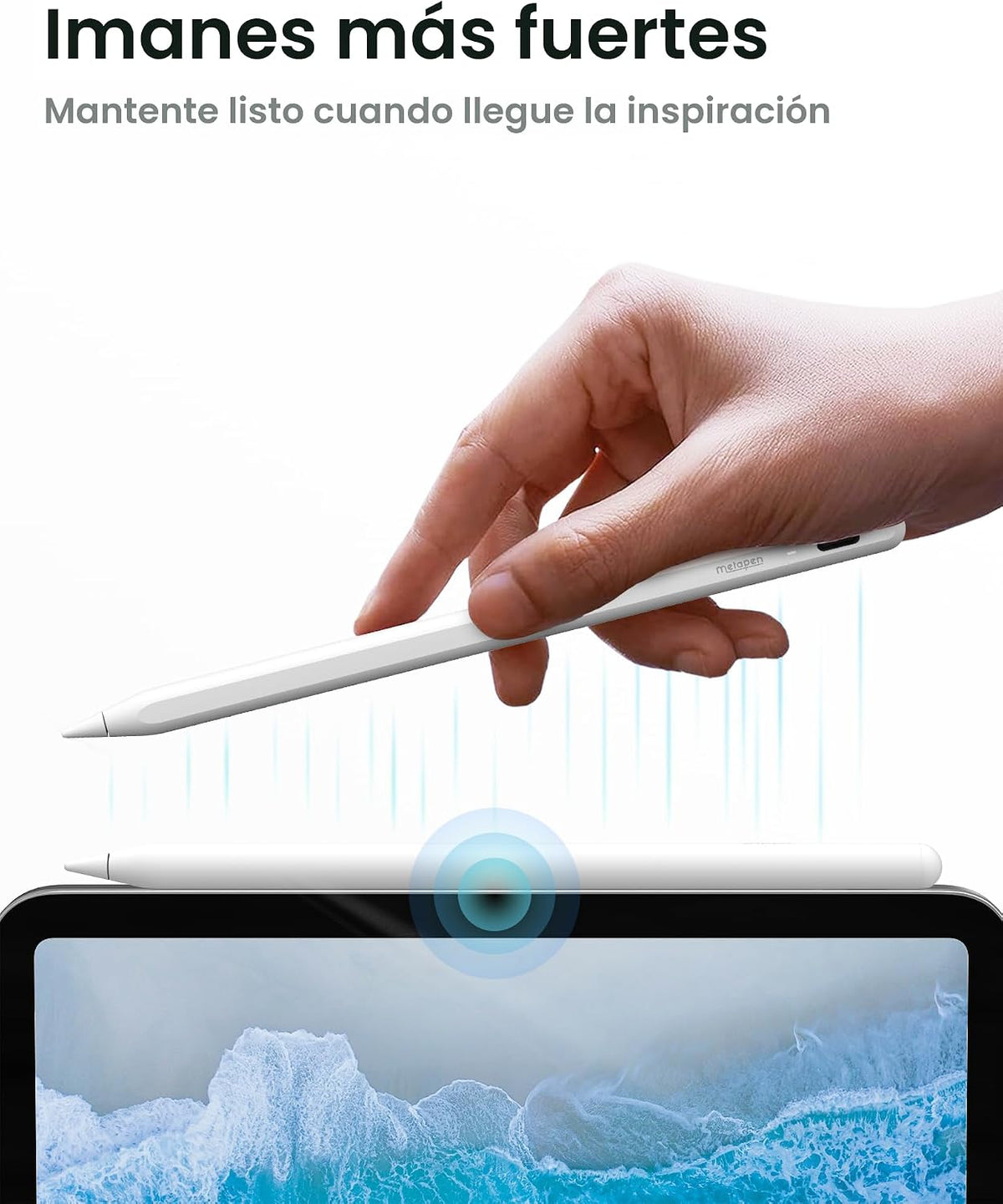 Metapen Lápiz A8 V4 para iPad 2018-2026, atracción magnética mejora...