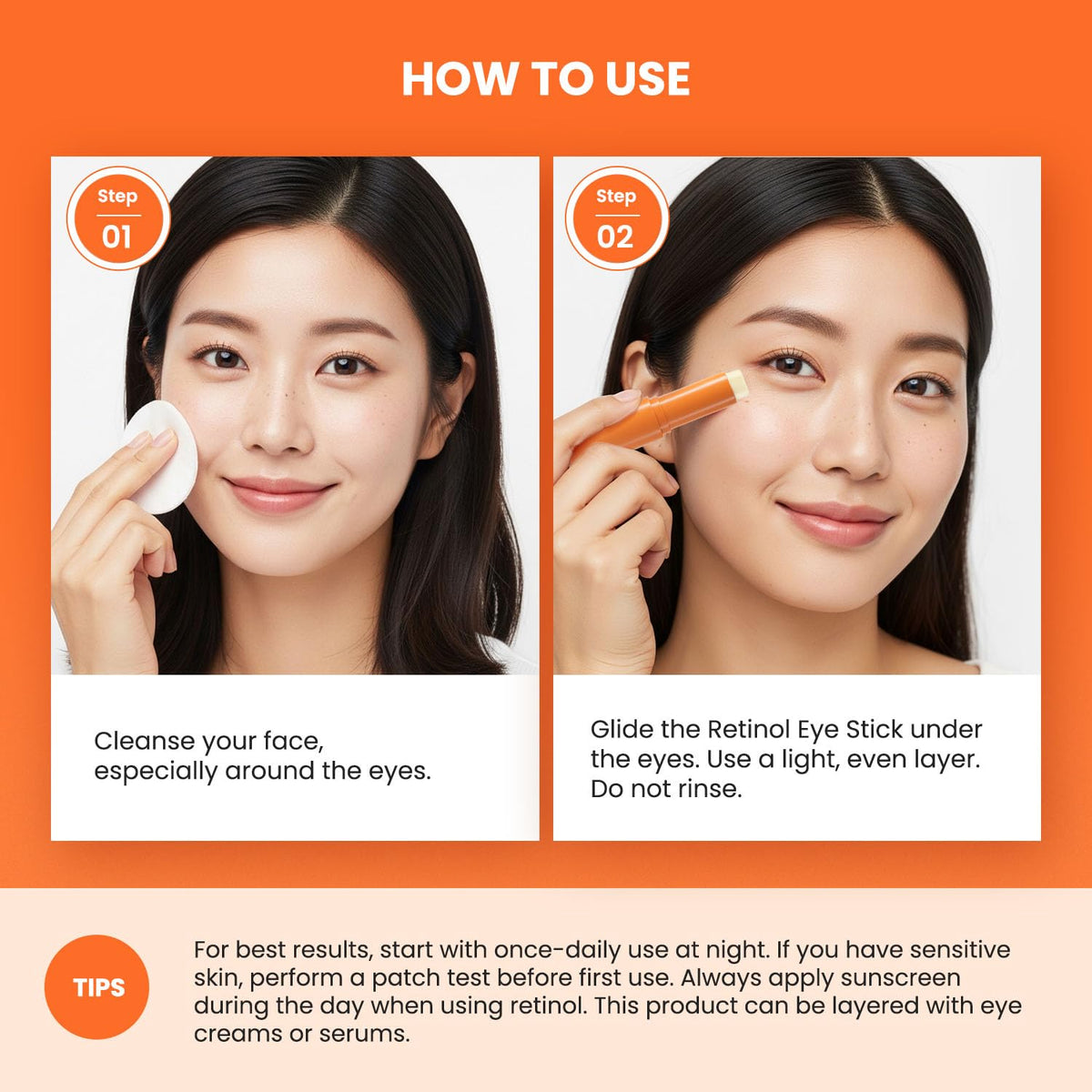 VELAMO ADVANCED Retinol Eye Stick: bálsamo para ojeras para ojeras,...