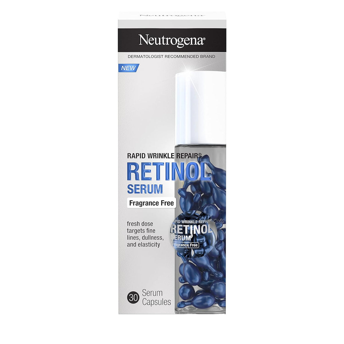 Neutrogena - Cápsulas de suero facial de retinol para reparación rá...
