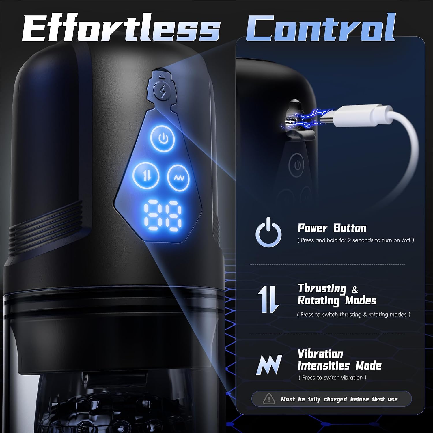 LUMODIA Masturbador Masculino Automático para Hombres, Juguetes Sex...