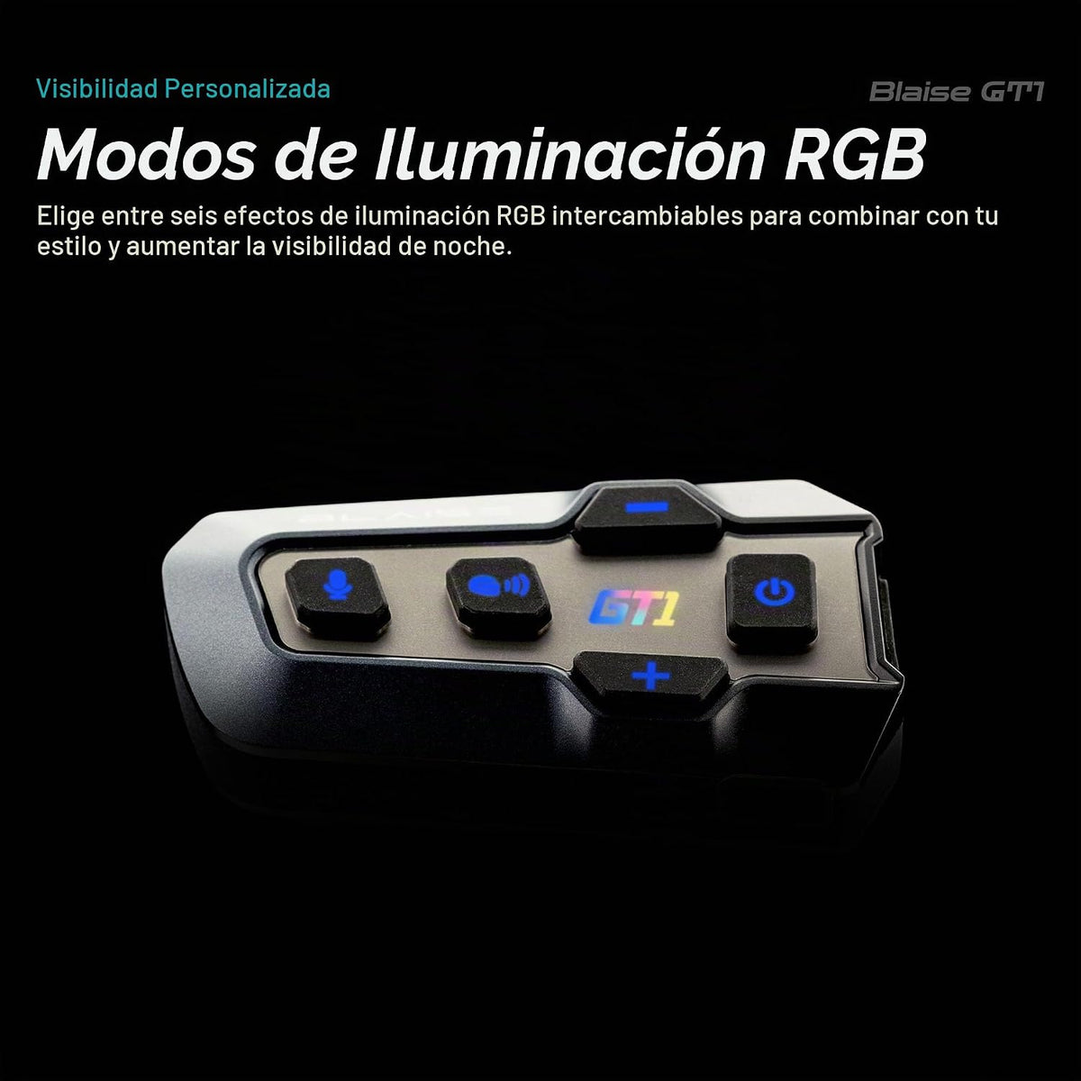 Logto Blaise GT1 - Casco de motocicleta mejorado con auriculares Bl...