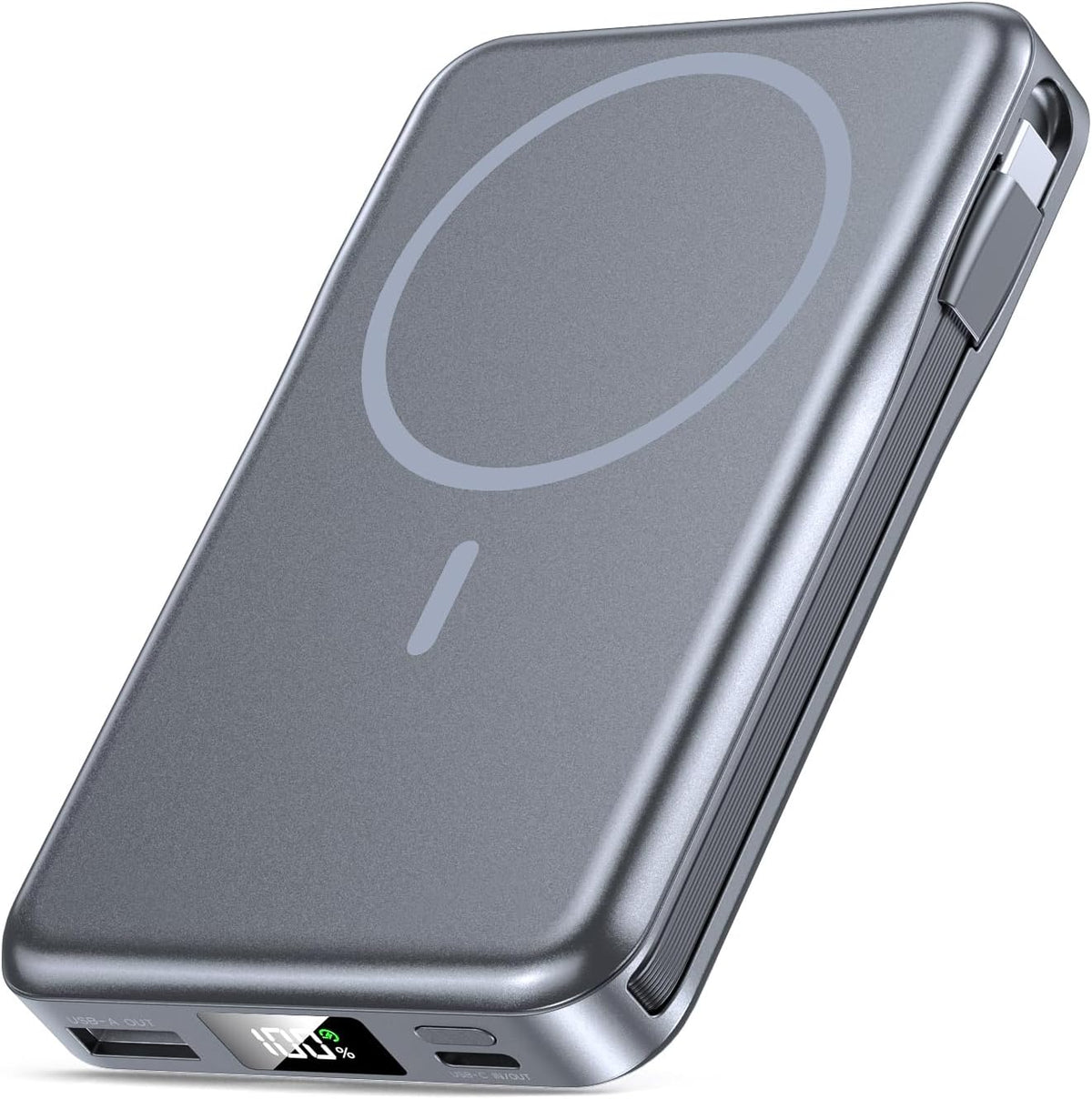Cargador portátil magnético 10000mAh, banco de energía 20W con cabl...