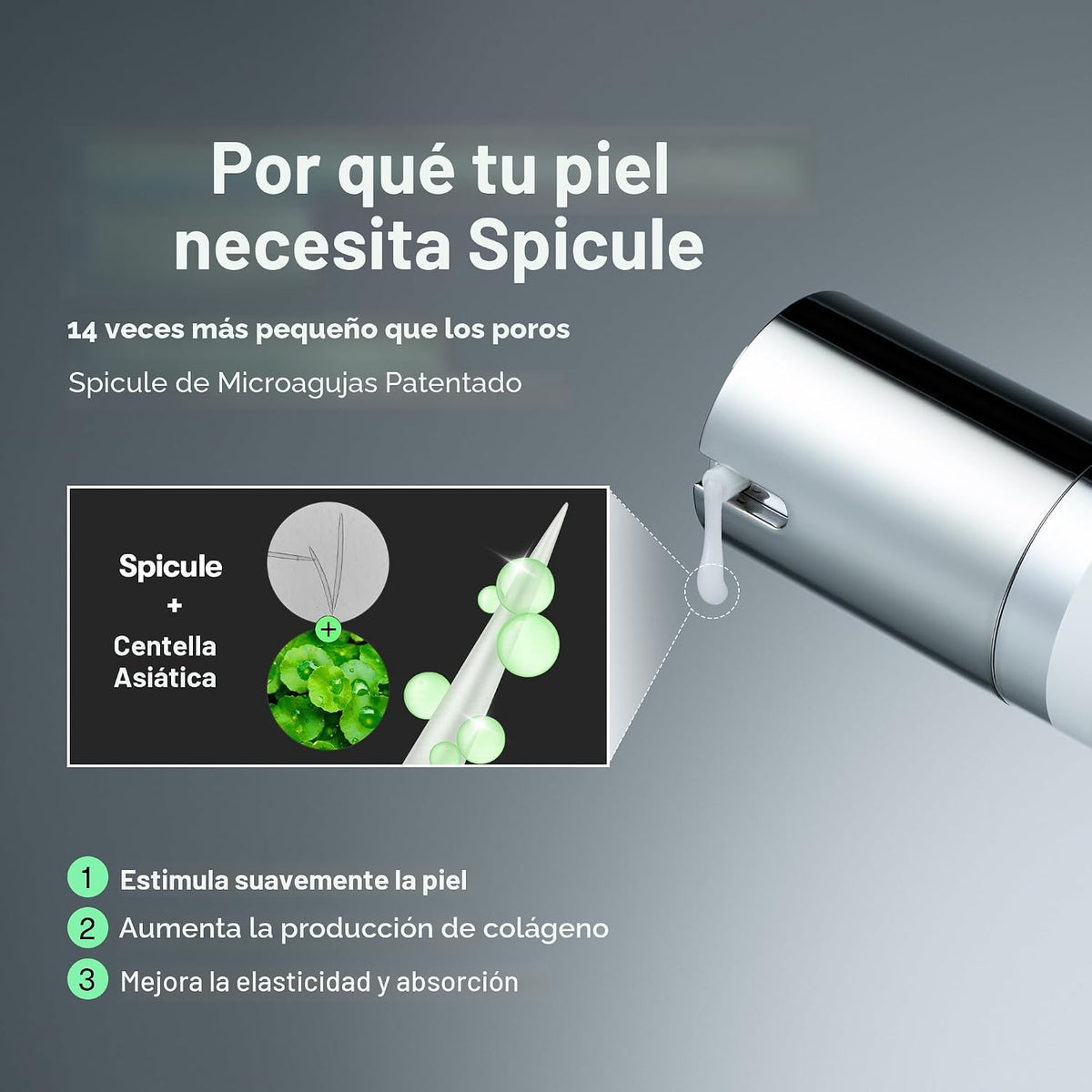 VT COSMETICS CICA Reedle Shot 700, suero de microagujas con espícul...