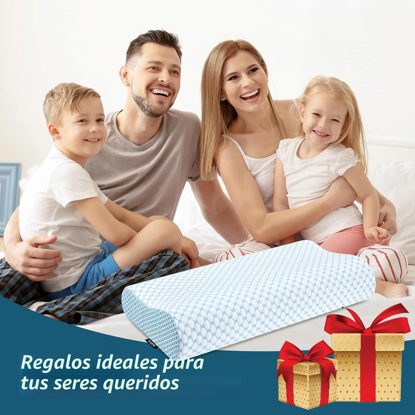 Almohada cervical para aliviar el dolor de cuello, almohadas de esp...