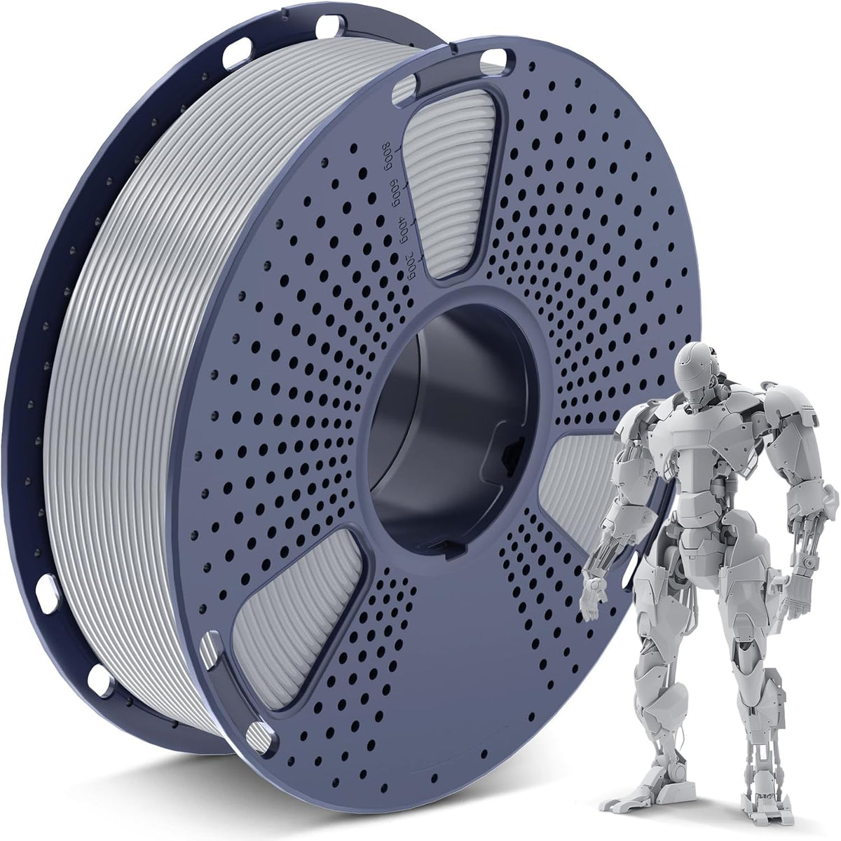 SUNLU Filamento PLA para impresora 3D, plateado, 2.2 lbs | Filament...