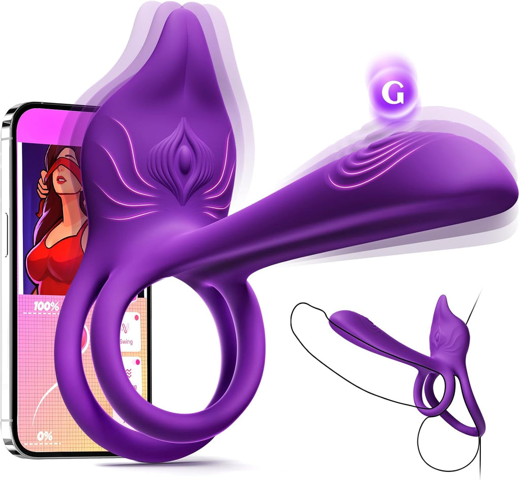 Anillo vibrador para pene en parejas - MOOLIGIRL anillo vibrador do...