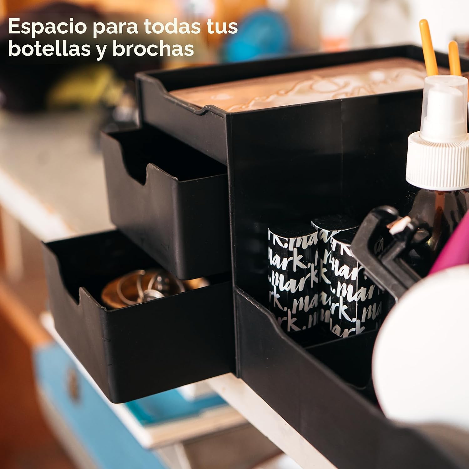 Despejado diseños Maquillaje Organizador con cajones