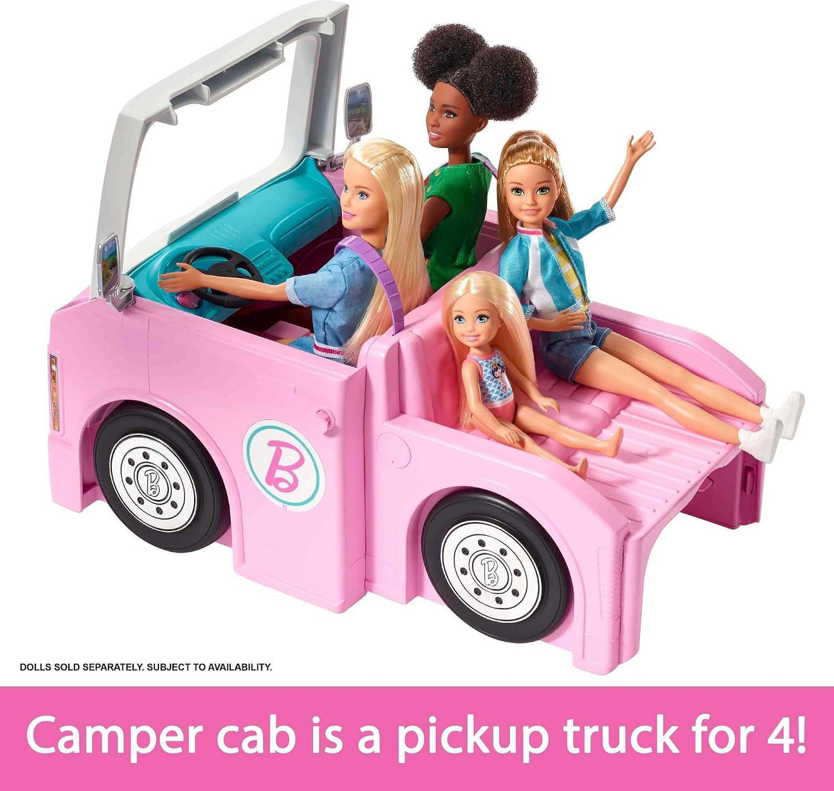 Barbie Camper, juego de muñecas con 50 accesorios | Se transforma e...
