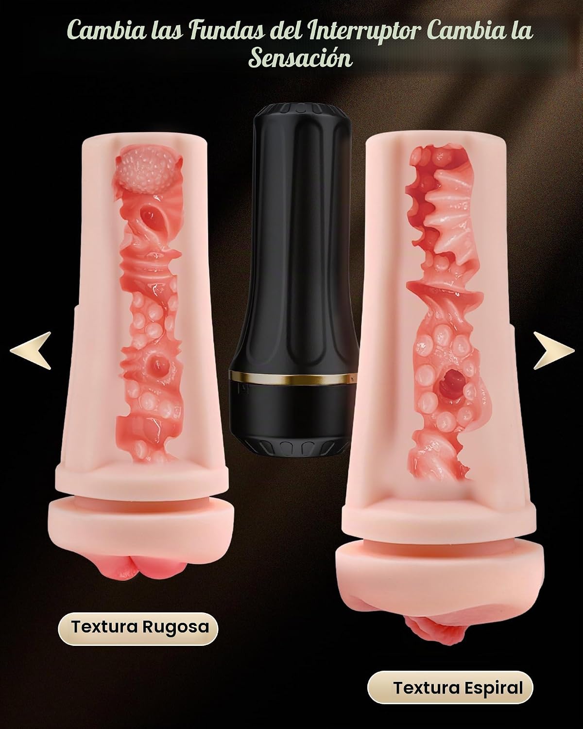 EINSEO - Masturbador masculino con mangas duales, bolsillo de 7.5 p...