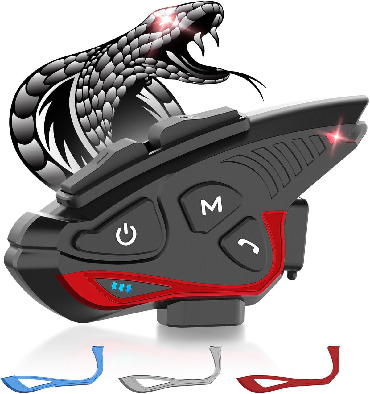 Moman Auriculares de intercomunicación para motocicleta, CP-S 8 Con...