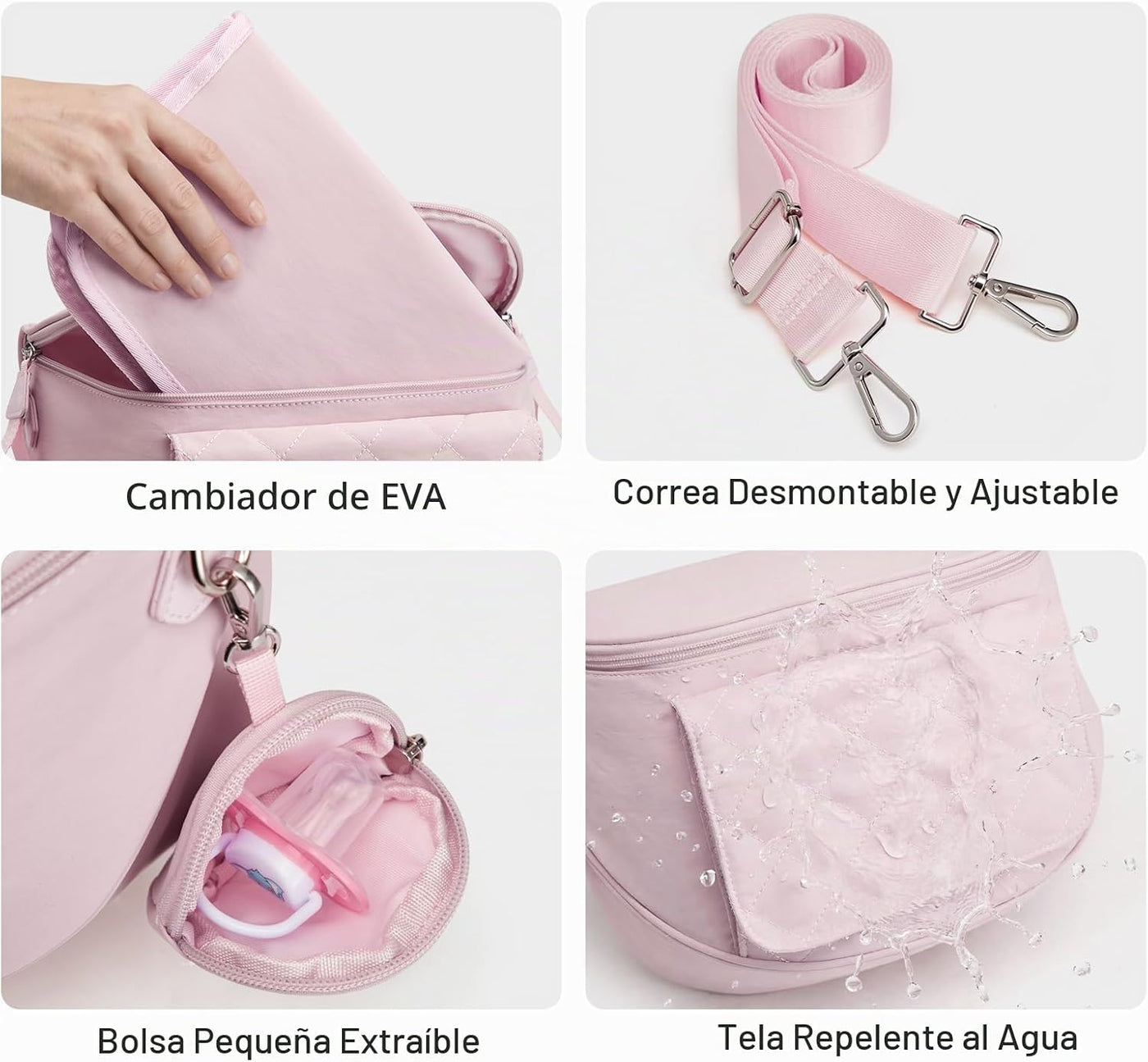 G4Free Pequeña bolsa de pañales con cambiador portátil, de nailon,...