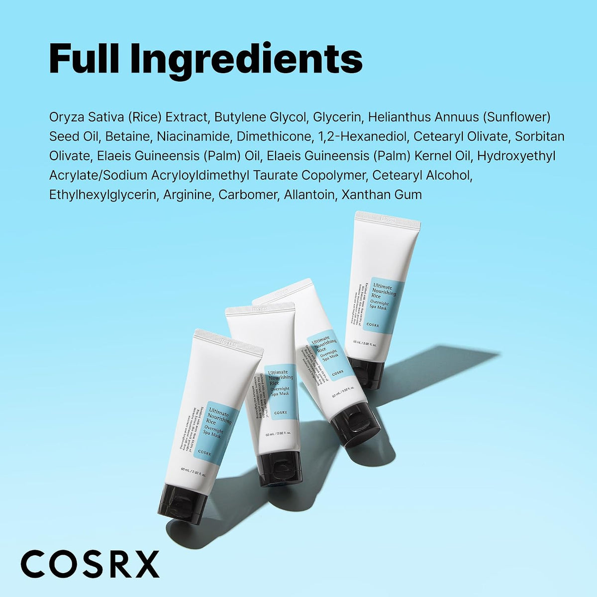 [Cosrx], última mascara nutritiva de noce de arroz, spa, 2.1 oz | P...