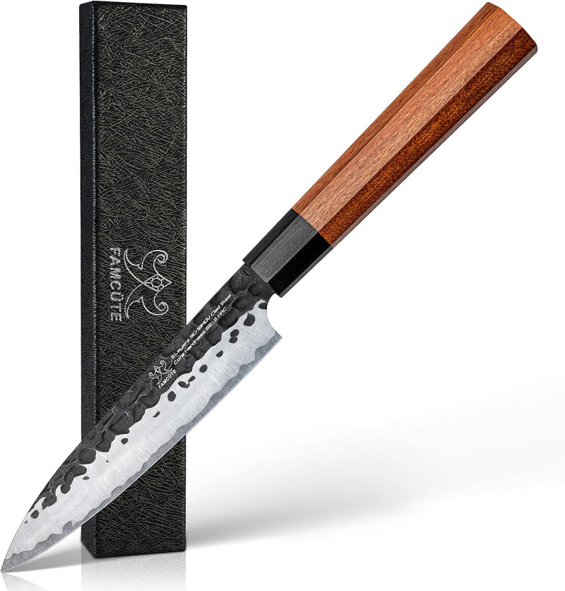FAMCÜTE - Cuchillo de pelar japonés de 5 pulgadas, cuchillo de coci...