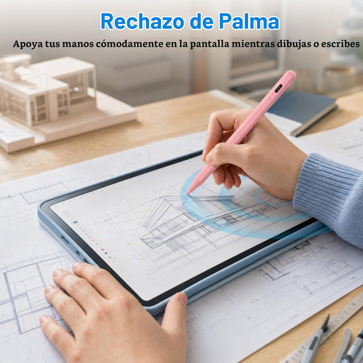 BLEBLE - Lápiz capacitivo para iPad 2018-2026, lápiz de carga rápid...