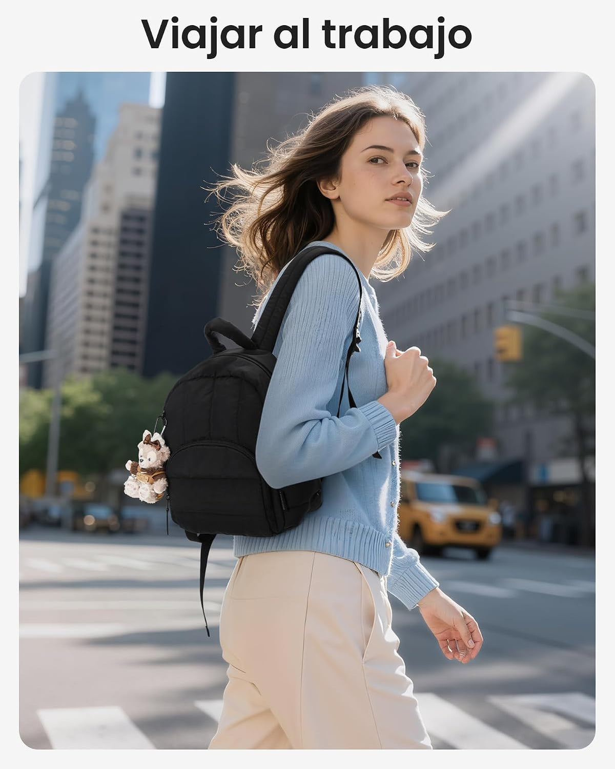 Bagsmart - Mini mochila para mujeres, mochila pequeña y ligera tipo...