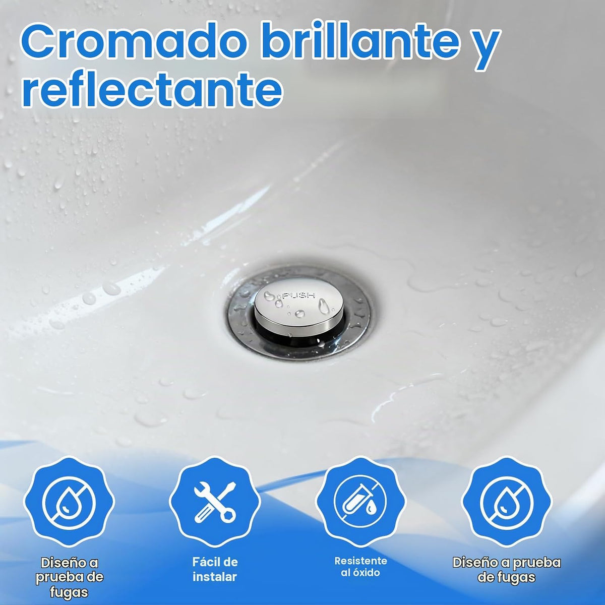 1 juego de tapón de drenaje de bañera con adaptador de pernos de ro...