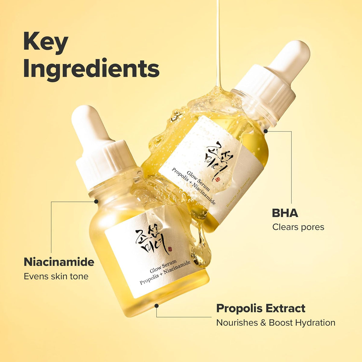 Beauty of Joseon Suero Brillo Propolis y Niacinamida Hidratante Fac...