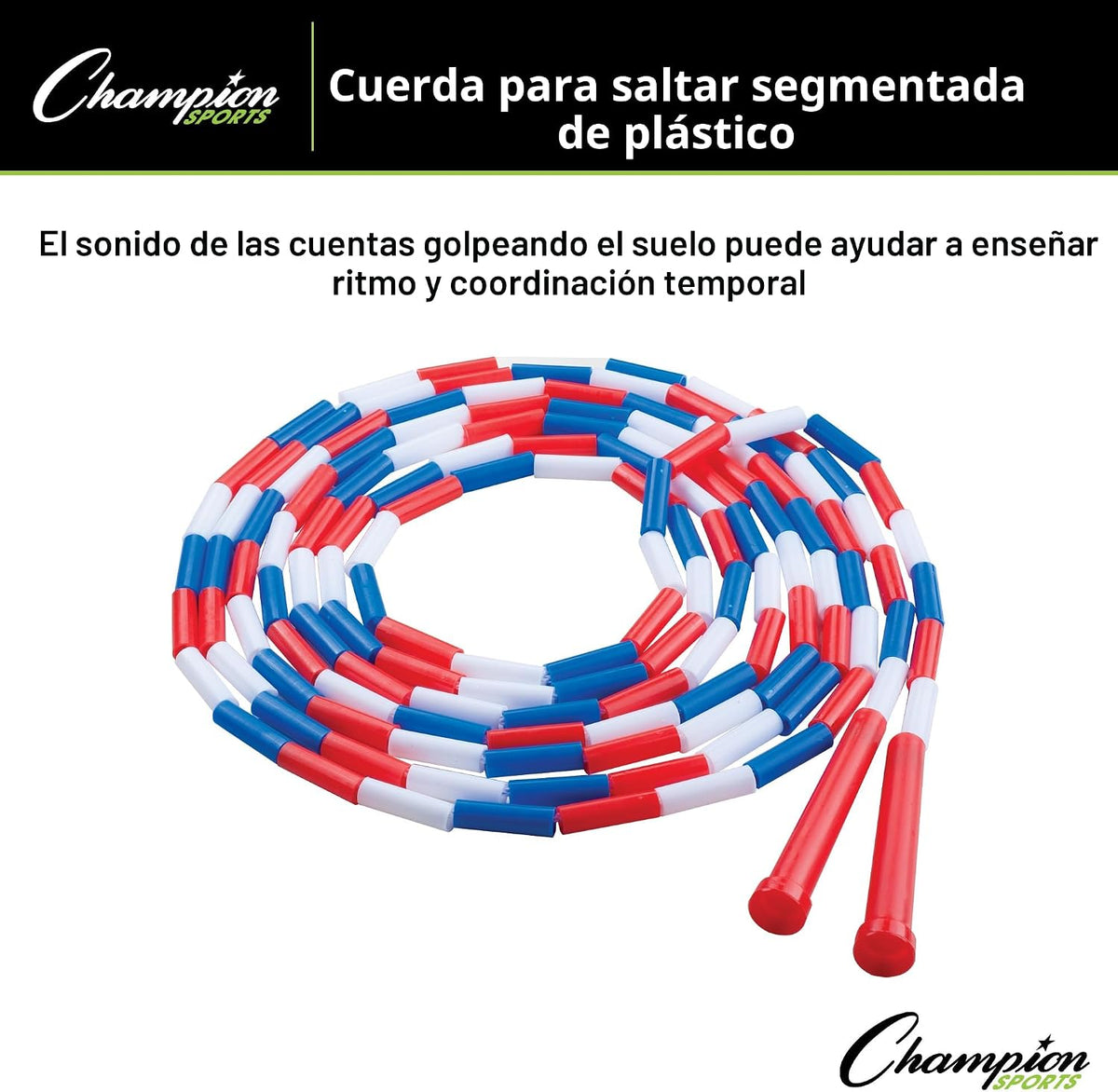 Cuerda para saltar segmentada de plástico Champion Sports