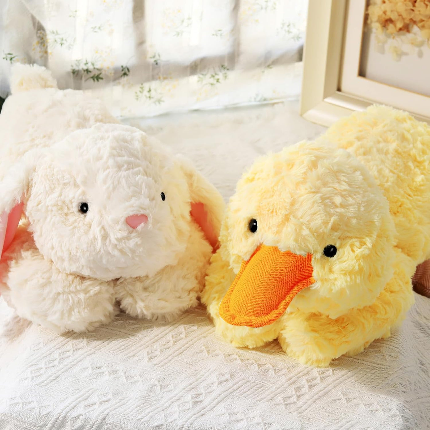 IFX24 Peluche de pato suave con peso de 20.5 pulgadas, 2 libras, ju...