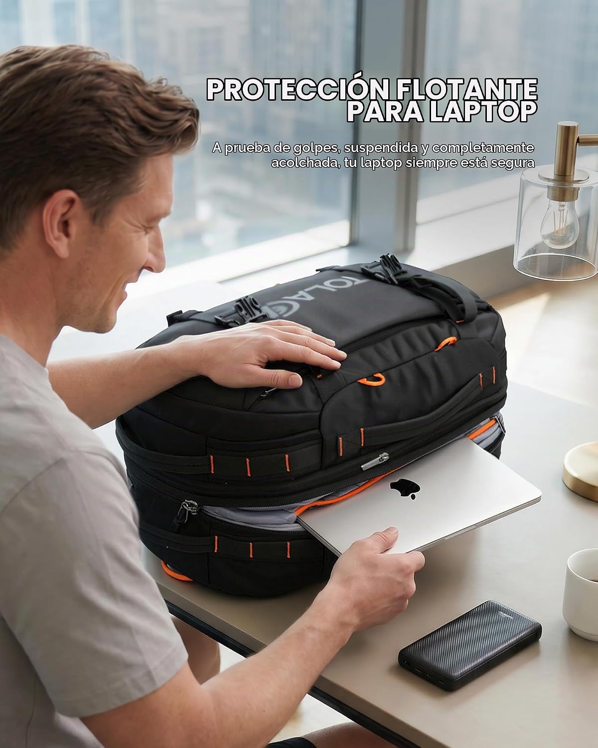 Tolaccea Mochila de viaje para laptop, mochila de mano para hombres...