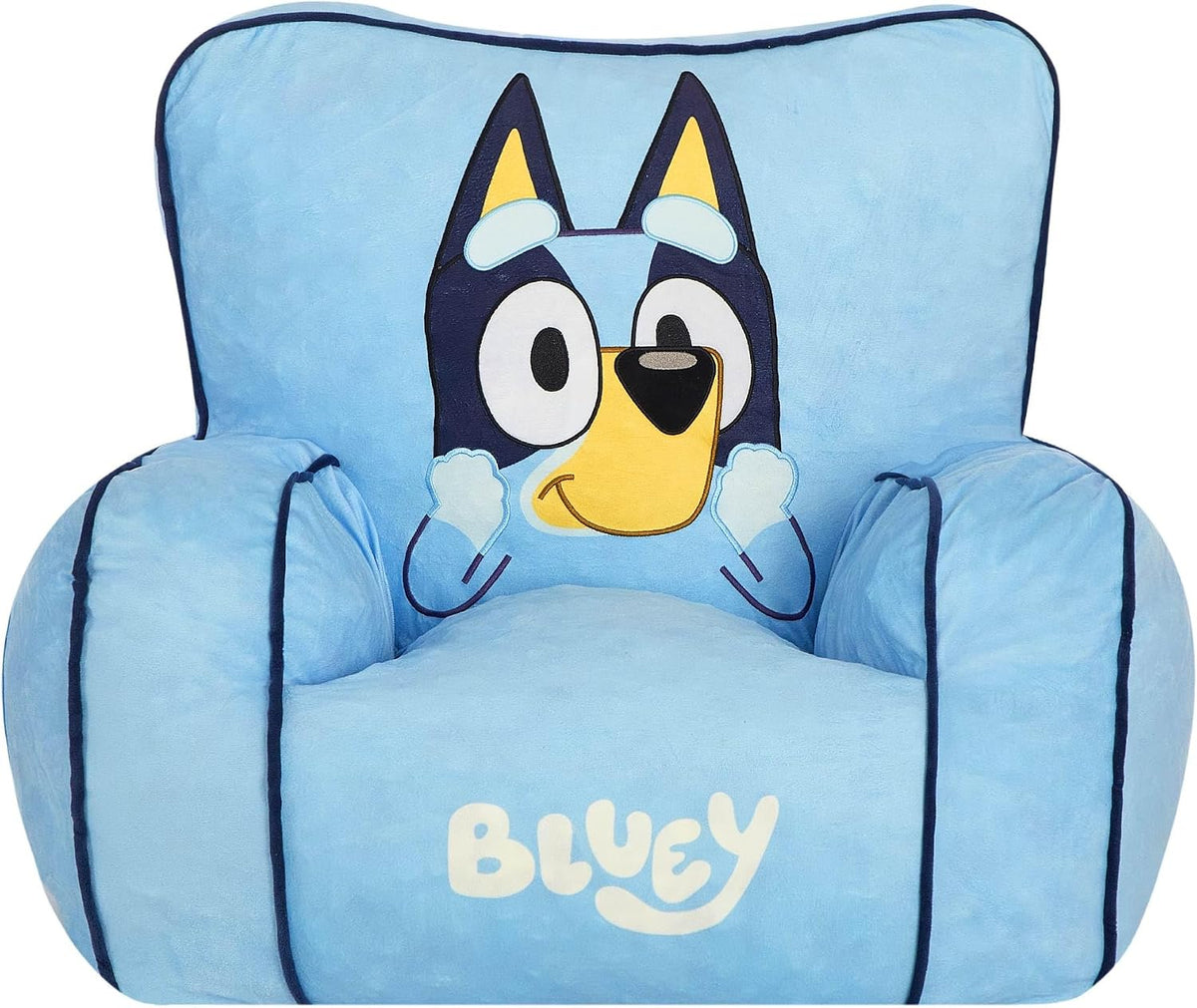Idea Nuova Bluey - Puf relleno de espuma para niños, asiento de fel...