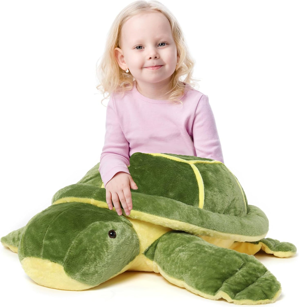 MorisMos Animal de peluche de tortuga gigante de 33 pulgadas, tortu...