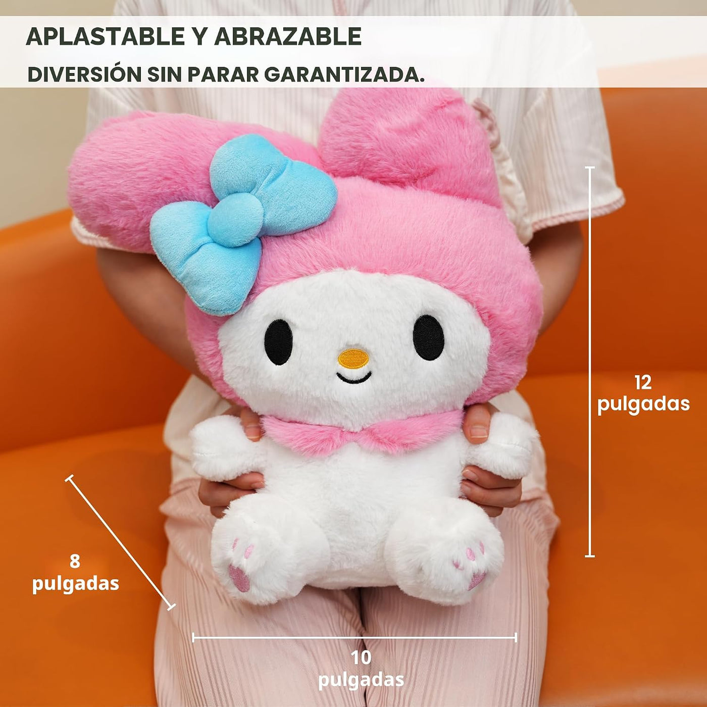 Juju - Peluche Kawaii rosa (12 pulgadas), lindos animales de peluch...