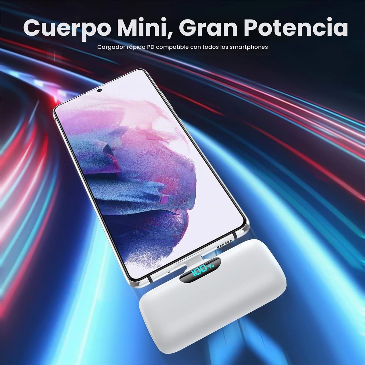 Paquete de 2 cargadores portátiles pequeños para iPhone 18\/17\/16\...