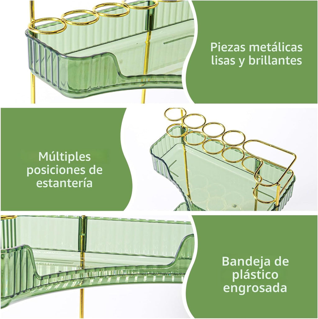 NATURE'S SOURCE Organizador de maquillaje para tocador, organiz...