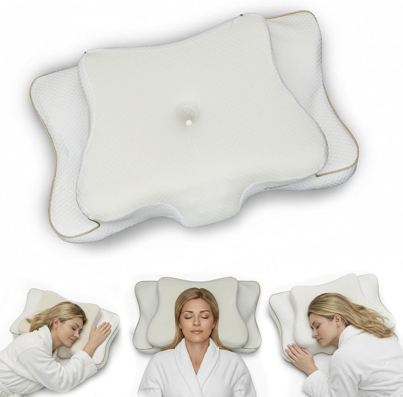 piluxx Almohada cervical ergonómica para dormir \u2013 Almohada cer...