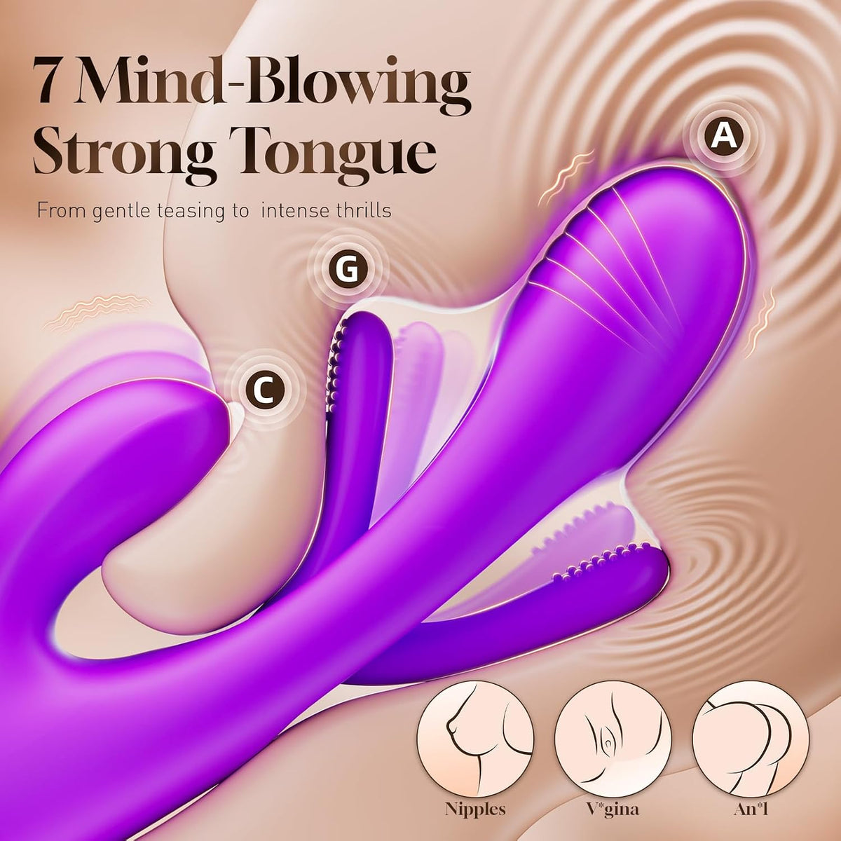 Vibrador consolador conejo - LOVENOTE masajeador de punto G para mu...