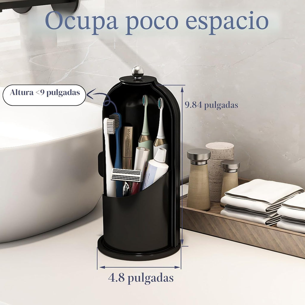 Zufudo Portacepillos de dientes a prueba de polvo con tapa, soporte...